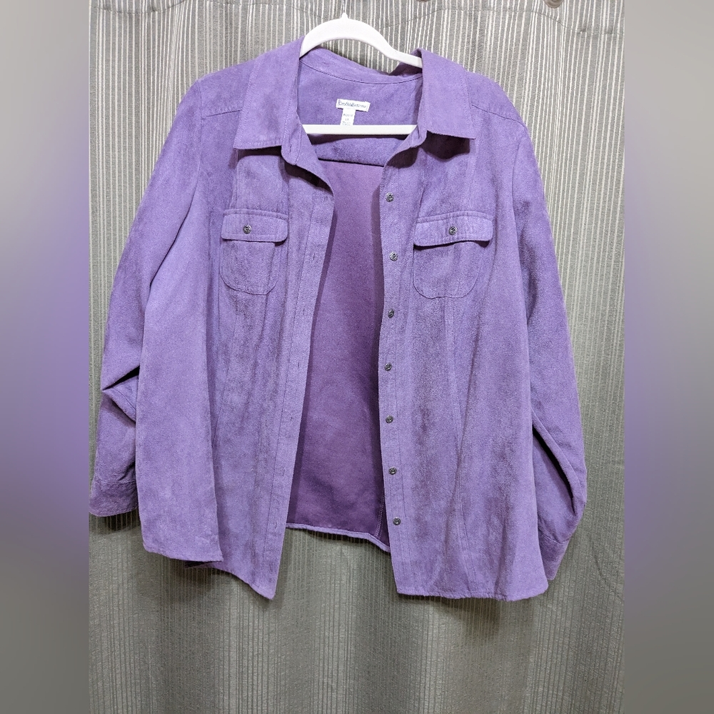 1X Women's Plus Lavender Top Croft n Borrow